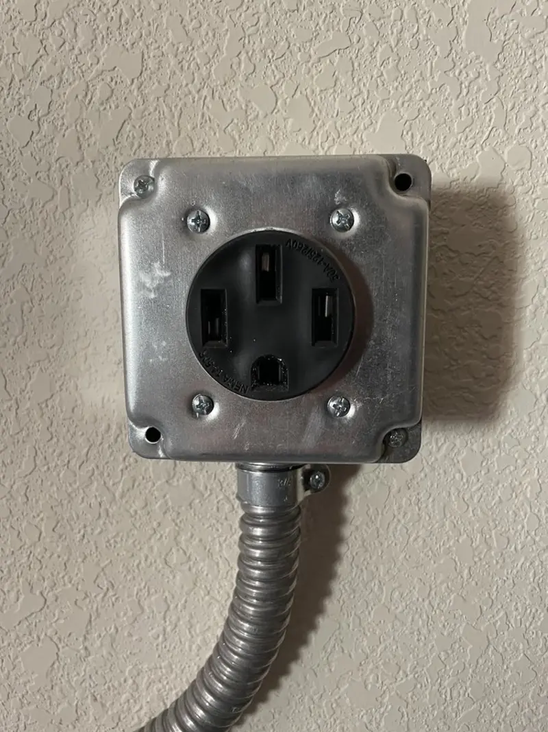 NEMA 14-50 outlet installed for Smart Home Electrical in Hahira